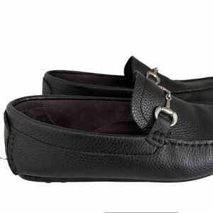 Marco Ferretti Men Loafer Rubber Sole Casual Loafer Moccasins Black Leather 10.5